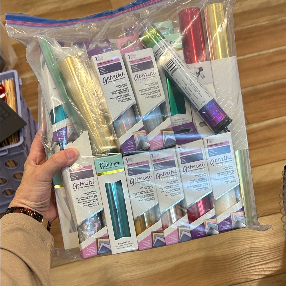 Gemini Foilpress Roll Collection - Gold, Silver, Blue, Red, over 17 rolls!!